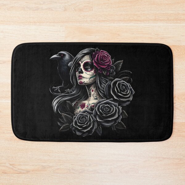 Item preview, La Catrina Mysterious Beauty of the Dia de los Muertos Black Raven designed and sold by PugD.