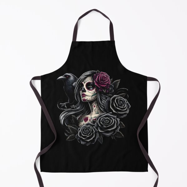 Item preview, La Catrina Mysterious Beauty of the Dia de los Muertos Black Raven designed and sold by PugD.