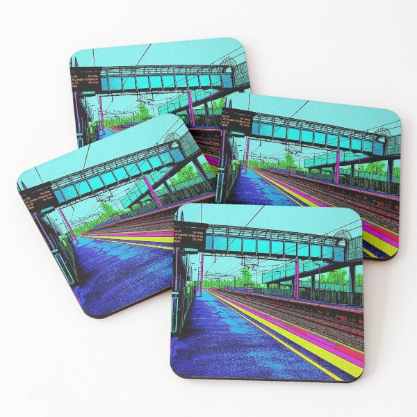 Item preview, Tile Hill Railway Station Pop Art Style designed and sold by ArtworkNorth.