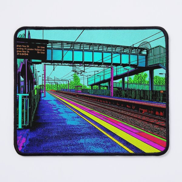 Item preview, Tile Hill Railway Station Pop Art Style designed and sold by ArtworkNorth.
