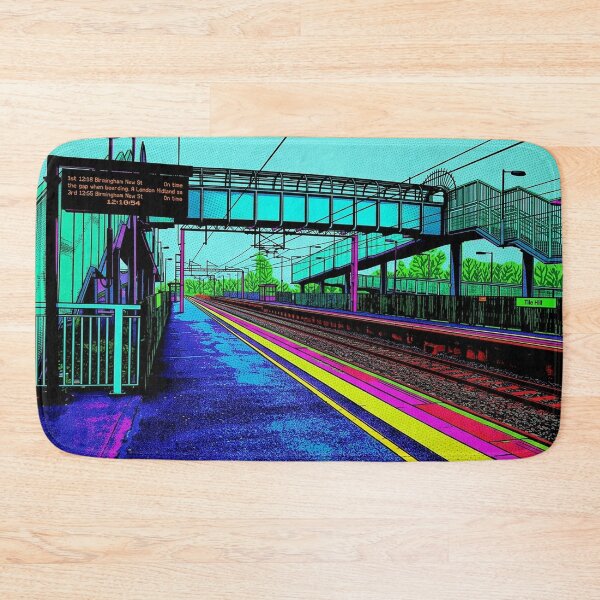 Item preview, Tile Hill Railway Station Pop Art Style designed and sold by ArtworkNorth.
