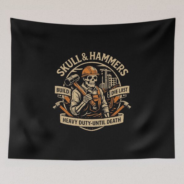 Item preview, Construction Skull & Hammers T-Shirt designed and sold by Matinez Pink.