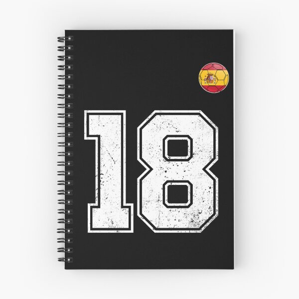 Item preview, Spain Soccer Number 18 Vintage Sports Fan designed and sold by KristenosNehk.