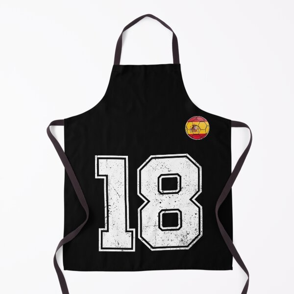 Item preview, Spain Soccer Number 18 Vintage Sports Fan designed and sold by KristenosNehk.