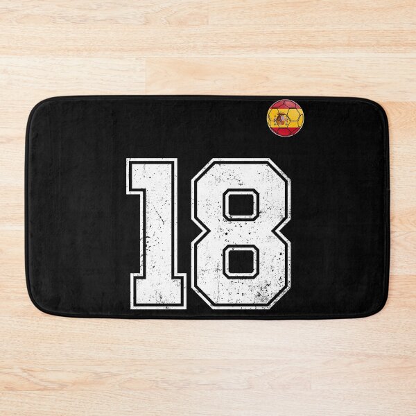 Item preview, Spain Soccer Number 18 Vintage Sports Fan designed and sold by KristenosNehk.