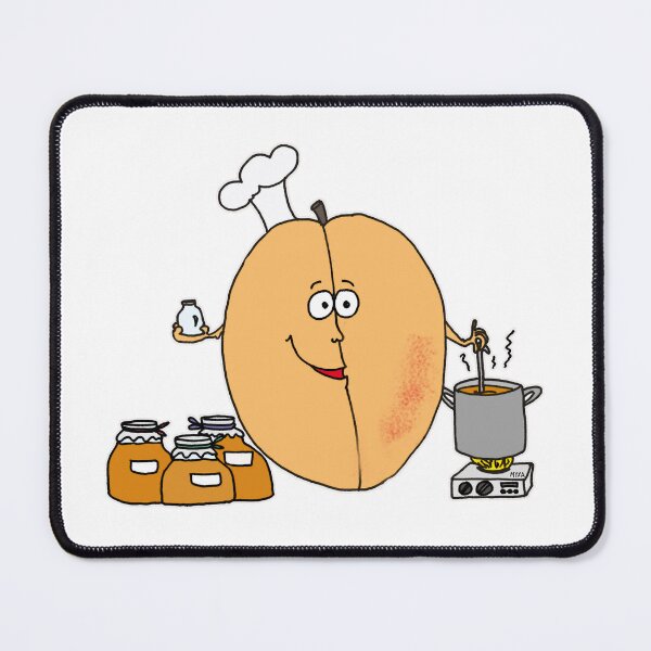 Item preview, Funny Apricot Jam Chef Cartoon – Cute Fruit Cooking Baking Kitchen designed and sold by MyxaART.