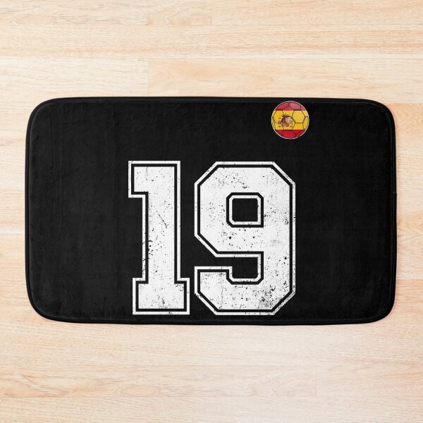 Item preview, Spain Soccer Number 19 Vintage Sports Fan designed and sold by KristenosNehk.