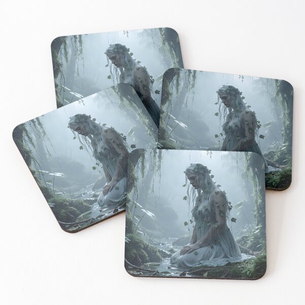 Item preview, Mysterious Forest Fairy Tale: The Water Fairy in the Misty Forest of Oblivion designed and sold by VoidVeilStudio.