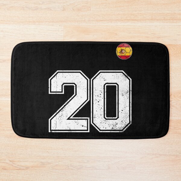 Item preview, Spain Soccer Number 20 Vintage Sports Fan designed and sold by KristenosNehk.
