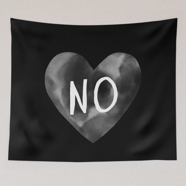 Item preview, No Heart — Sassy Monochrome Statement designed and sold by AnnaVikhrArt.