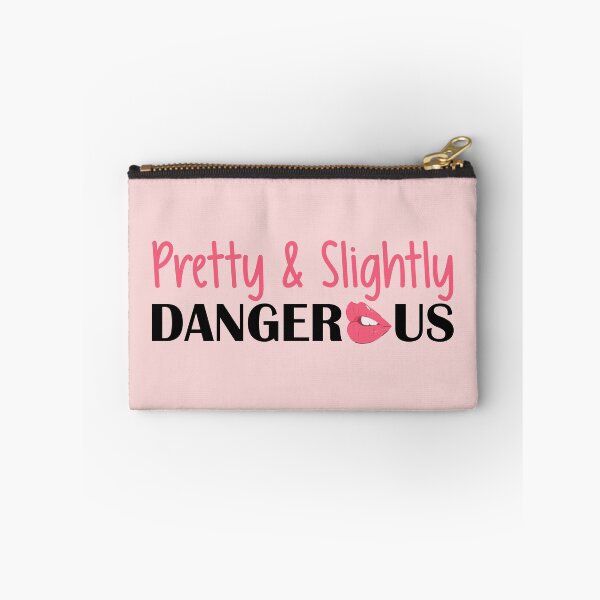Item preview, Pretty & Slightly Dangerous Lips Trendy Quote Design designed and sold by ApricotBlossom.