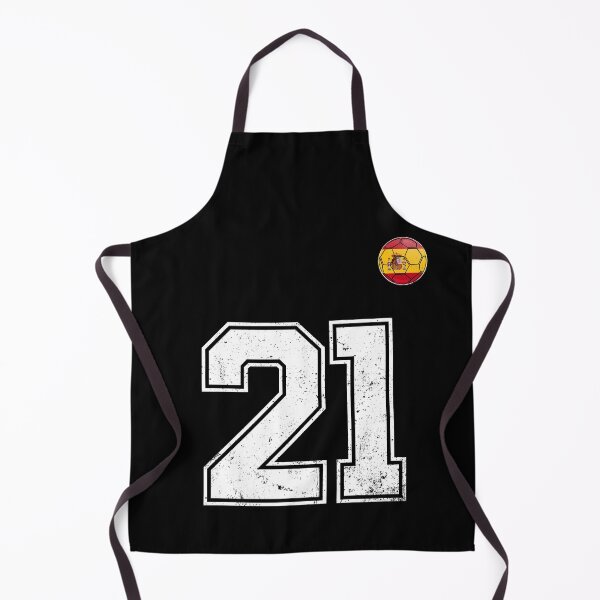 Item preview, Spain Soccer Number 21 Vintage Sports Fan designed and sold by KristenosNehk.