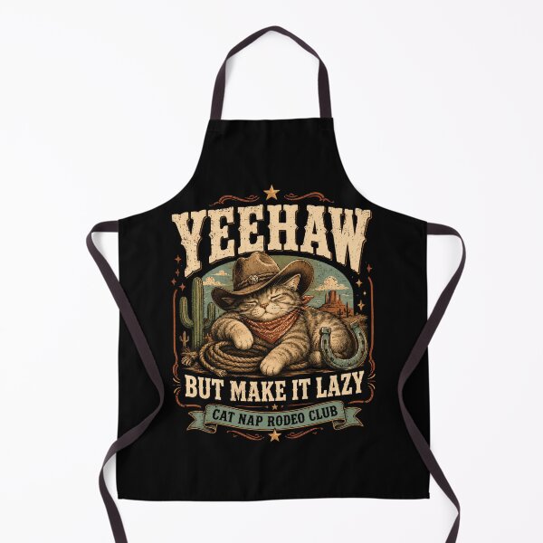 Item preview, Yeehaw But Make It Lazy Cowboy Cat Nap Rodeo designed and sold by JerdbordinShop.