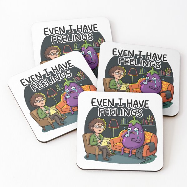Item preview,  Eggplant Therapy Funny Adult Humor Sticker designed and sold by RawInkCo.
