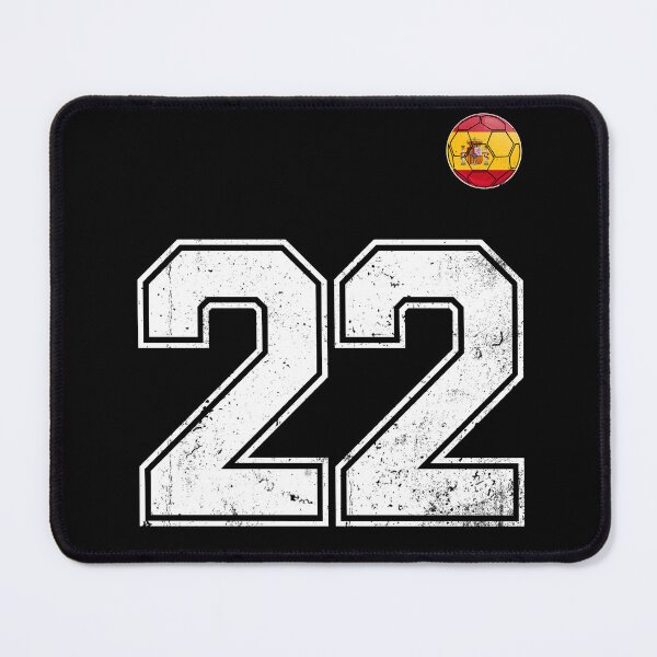 Item preview, Spain Soccer Number 22 Vintage Sports Fan designed and sold by KristenosNehk.