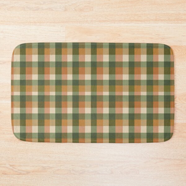 Item preview, Vintage Autumn Sage Gingham Plaid Pattern designed and sold by Bound for Wonder.