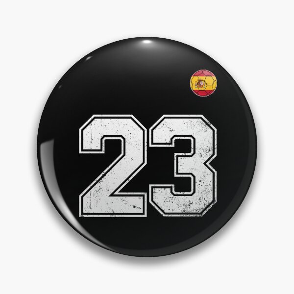 Item preview, Spain Soccer Number 23 Vintage Sports Fan designed and sold by KristenosNehk.