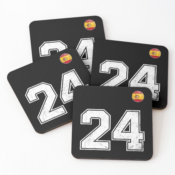 Item preview, Spain Soccer Number 24 Vintage Sports Fan designed and sold by KristenosNehk.