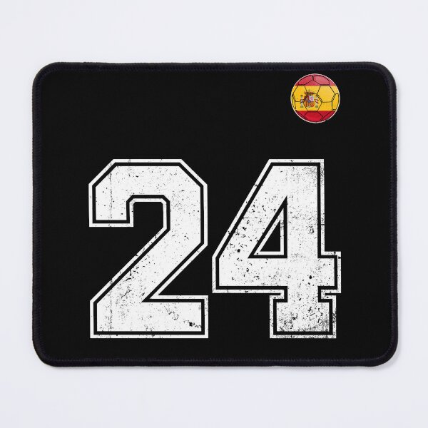 Item preview, Spain Soccer Number 24 Vintage Sports Fan designed and sold by KristenosNehk.