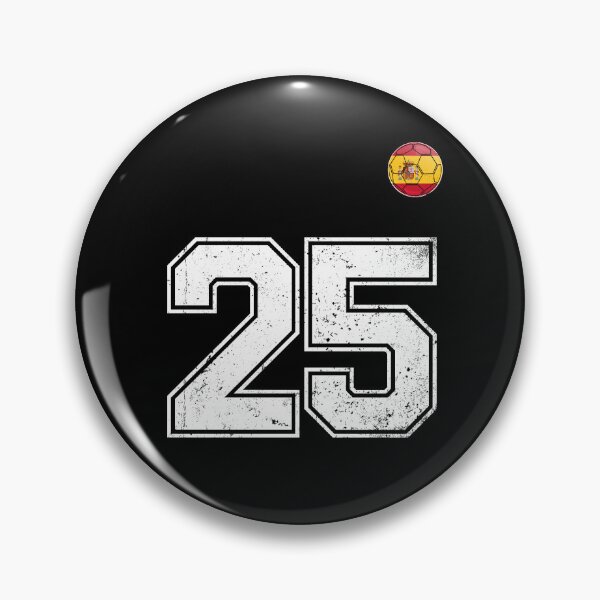 Item preview, Spain Soccer Number 25 Vintage Sports Fan designed and sold by KristenosNehk.