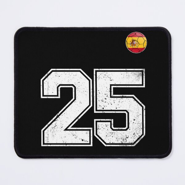 Item preview, Spain Soccer Number 25 Vintage Sports Fan designed and sold by KristenosNehk.