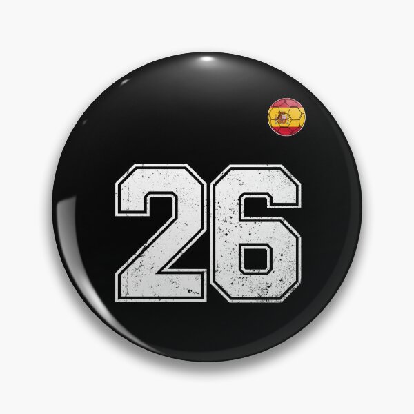 Item preview, Spain Soccer Number 26 Vintage Sports Fan designed and sold by KristenosNehk.