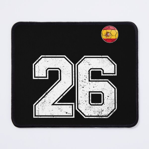 Item preview, Spain Soccer Number 26 Vintage Sports Fan designed and sold by KristenosNehk.