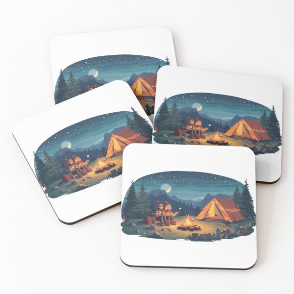 Item preview, Marshmallow Nights Cozy Campground Adventure designed and sold by PMestore.