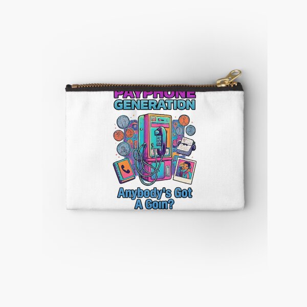 Item preview, Payphone Generation - Anybody's Got A Coin? Retro Nostalgia Phone Booth Design designed and sold by WisdomInColor.