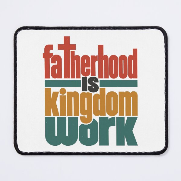 Item preview, Fatherhood Is Kingdom Work Christian Dad Fathers Day Vintage Faith Design designed and sold by HahaHandlesHub.
