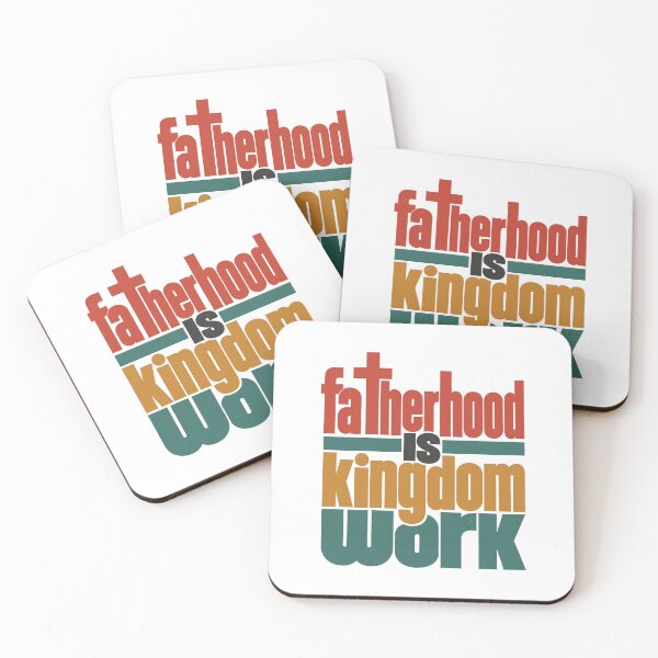 Item preview, Fatherhood Is Kingdom Work Christian Dad Fathers Day Vintage Faith Design designed and sold by HahaHandlesHub.