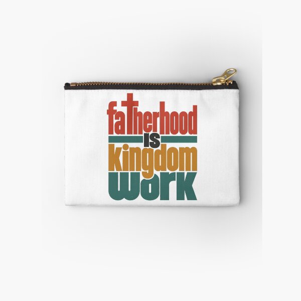 Item preview, Fatherhood Is Kingdom Work Christian Dad Fathers Day Vintage Faith Design designed and sold by HahaHandlesHub.