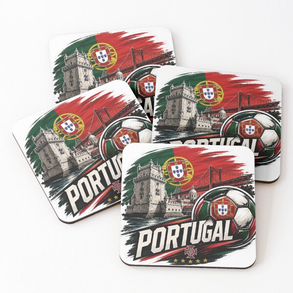 Item preview, Portugal Football Sticker for Fans Who Love Passionate Football Culture | Minimal Soccer Design designed and sold by shlepyart.