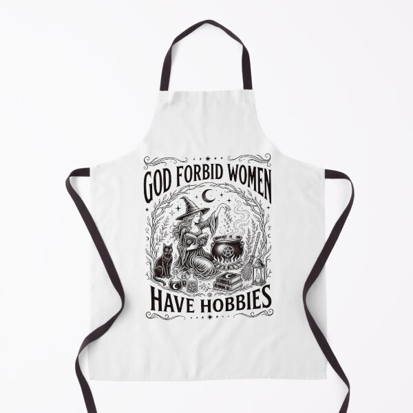 Item preview, God Forbid Women Have Hobbies Feminist Witch designed and sold by Blok45.