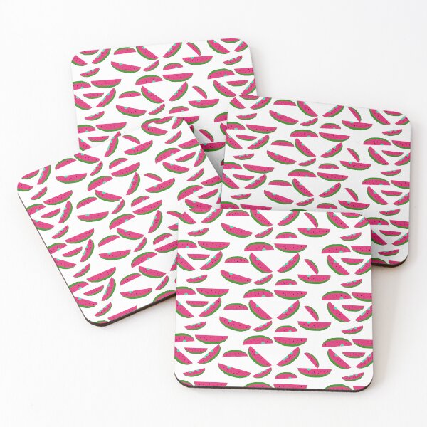 Item preview, Watermelon Seamless Pattern with Fresh Fruit Slices on Light Background designed and sold by Ei-Ei.