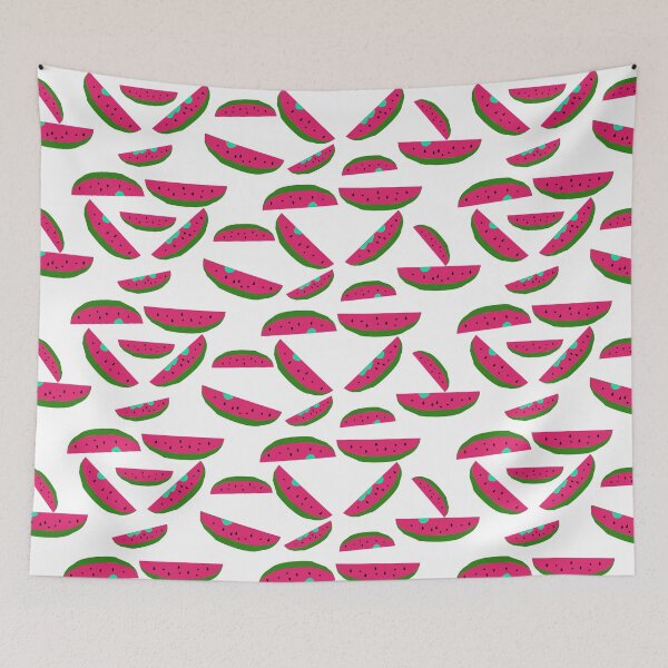 Item preview, Watermelon Seamless Pattern with Fresh Fruit Slices on Light Background designed and sold by EiArtist.