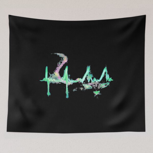 Item preview, Neon EKG Cat Heartbeat Abstract Glow designed and sold by StranHabesre51.