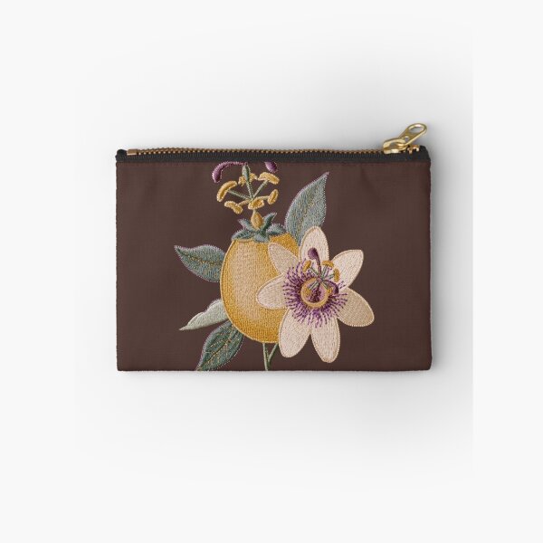 Item preview, Embroidered Passion Fruit Blossom Botanical Art designed and sold by MegaNovaArt.