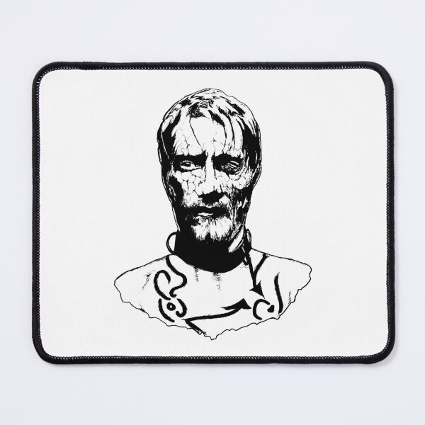 Item preview, One-Eye - Mads Mikkelsen Valhalla Rising Ink Portrait designed and sold by surmind.
