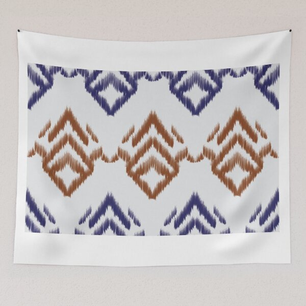 Item preview, Ikat pattern Ideal for textile prints, wallpapers, home décor, stationery, packaging, fashion items, and any creative project seeking ethnic-inspired, handcrafted design.  designed and sold by Line-Aura.