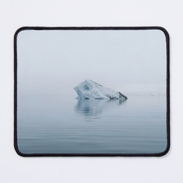 Item preview, Silent Iceberg Reflection | Arctic Blue Minimalist Wall Art designed and sold by VeloraNature.
