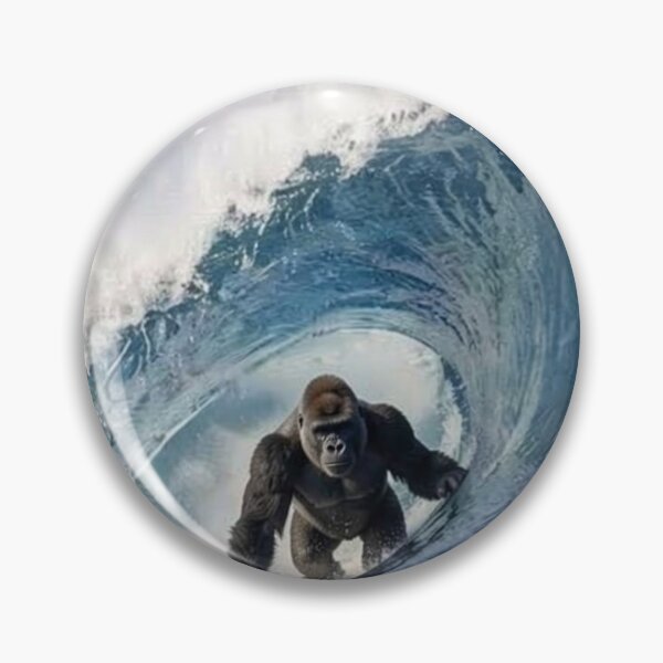 Item preview, Gorilla Surfing Pipeline designed and sold by Kirrindy Designs.