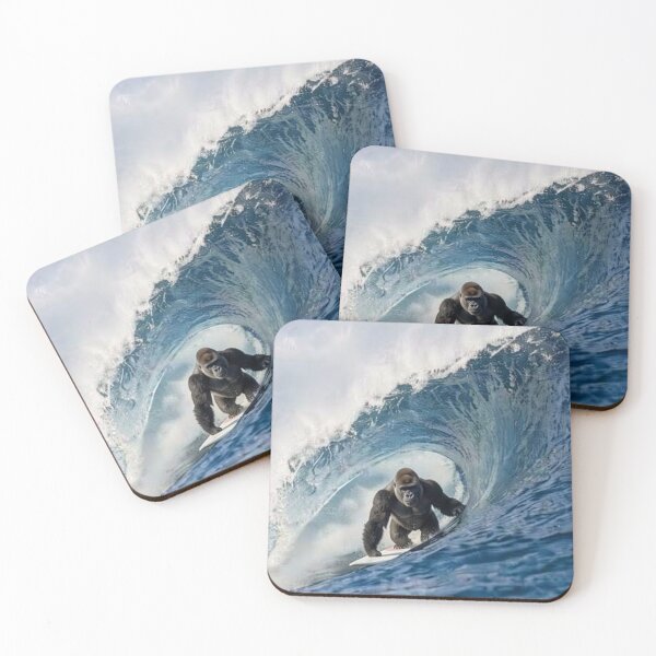 Item preview, Gorilla Surfing Pipeline designed and sold by Kirrindy Designs.