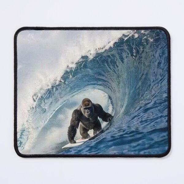Item preview, Gorilla Surfing Pipeline designed and sold by Kirrindy Designs.