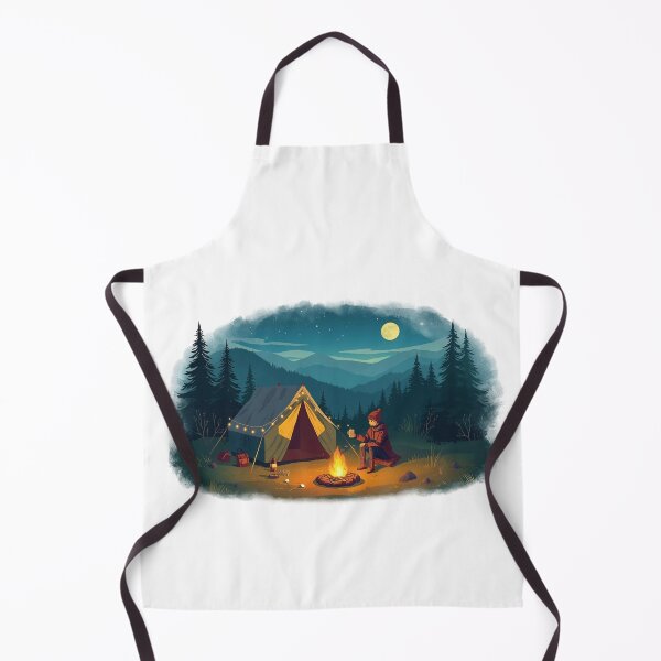 Item preview, Moonlit Camping Solitude Wilderness Escape designed and sold by PMestore.