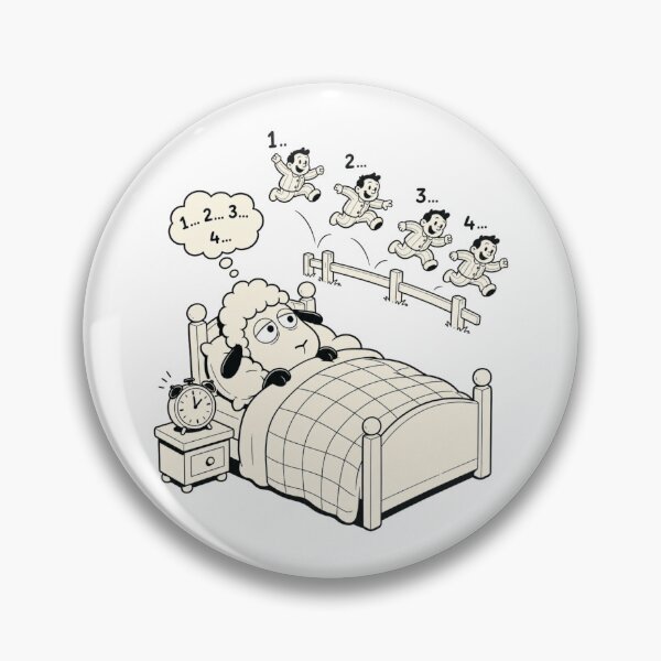 Item preview, Silly Sheep Counting Humans Funny Insomnia Gift Tee designed and sold by lenalenspod.