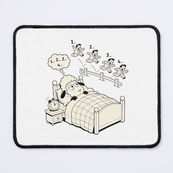 Item preview, Silly Sheep Counting Humans Funny Insomnia Gift Tee designed and sold by lenalenspod.