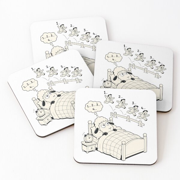 Item preview, Silly Sheep Counting Humans Funny Insomnia Gift Tee designed and sold by lenalenspod.