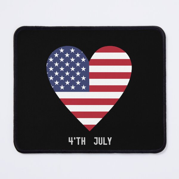 Item preview, American Heart – 4th of July Patriotic Flag Design  designed and sold by MargaretaArt.
