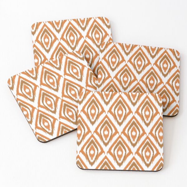 Item preview, A seamless geometric Ikat pattern inspired by traditional hand-dyed weaving techniques designed and sold by Line-Aura.